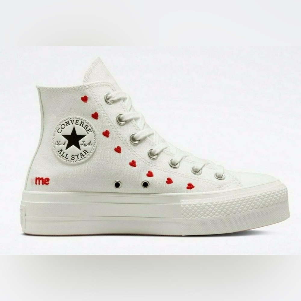 Converse Valentines Platform Sneakers - Size 8